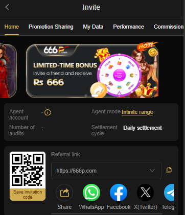 REFER AND EARN 666P GAME